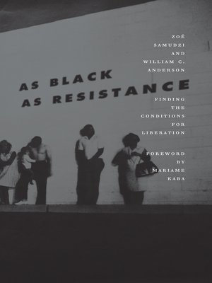 cover image of As Black as Resistance